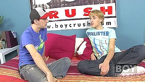 Blonde girl gets fucked by two men