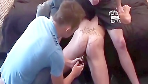 Masive ass girl's first time