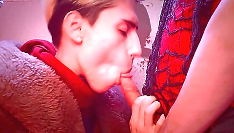 Tit foster fuck with a dildo and facial