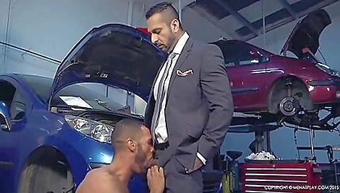 Sexy young blonde take suckableer roast steamy black cock