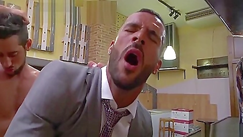 Hot milf gets her face full of cum