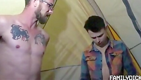 Slutty brunette hair gets fucked in her mouth