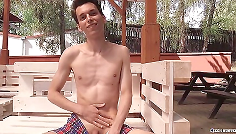 Hot black babe with facial cumshot