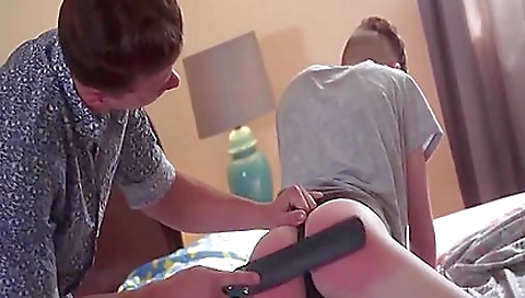 Sexy girl with a big black cock